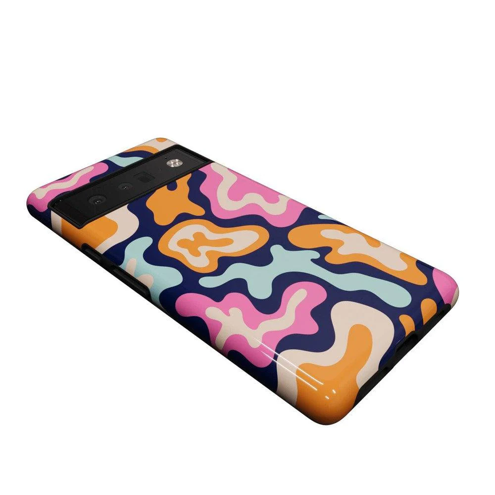 Midnight Color Splash | Abstract Retro Google Pixel Case - Image 5