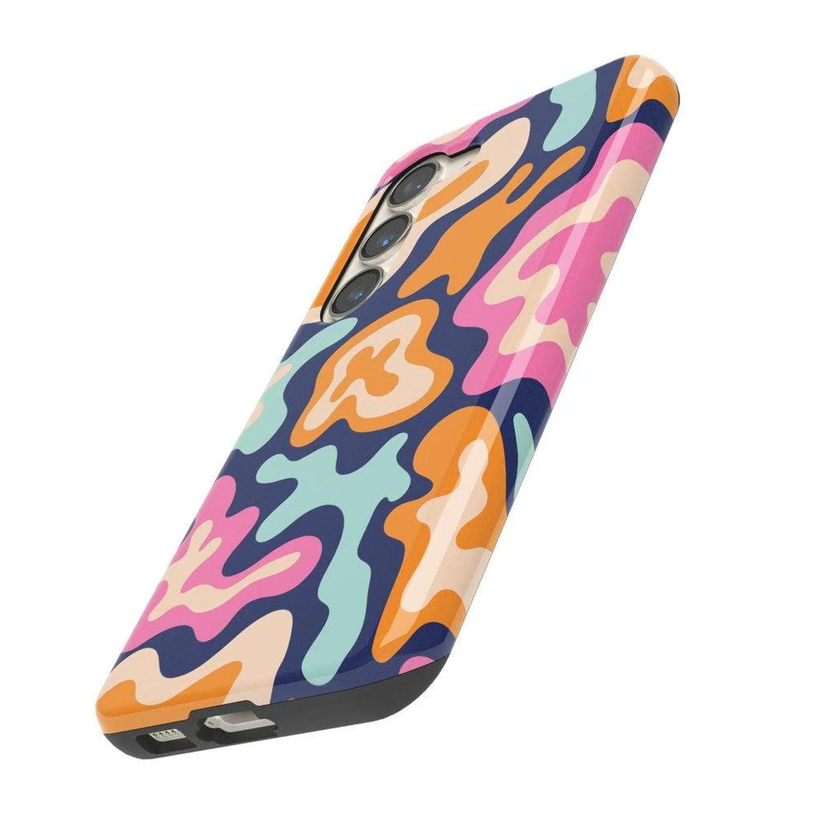 Midnight Color Splash | Abstract Retro Samsung Case - Image 10