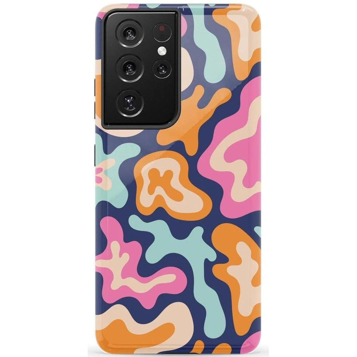 Midnight Color Splash | Abstract Retro Samsung Case - Image 28