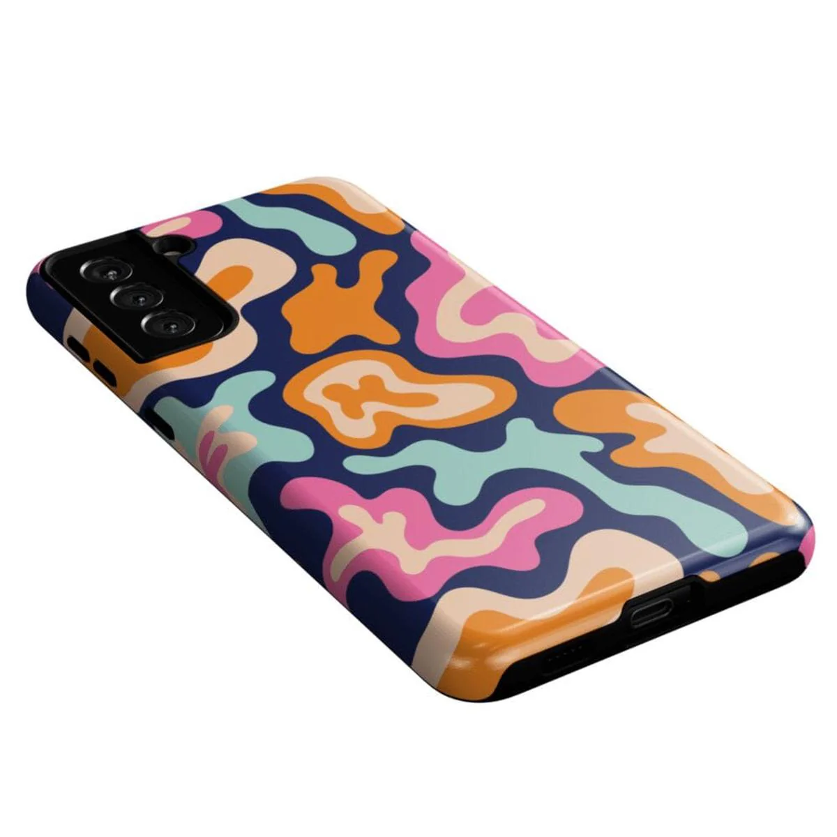 Midnight Color Splash | Abstract Retro Samsung Case - Image 32