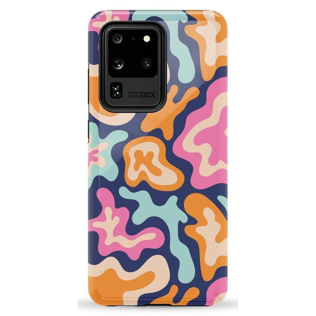 Midnight Color Splash | Abstract Retro Samsung Case - Image 37