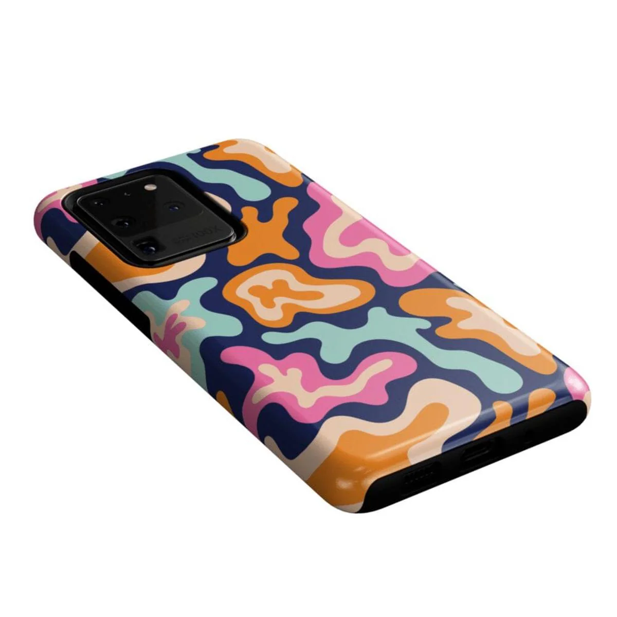 Midnight Color Splash | Abstract Retro Samsung Case - Image 38