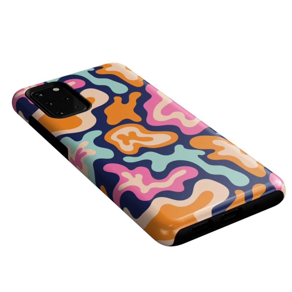 Midnight Color Splash | Abstract Retro Samsung Case - Image 41