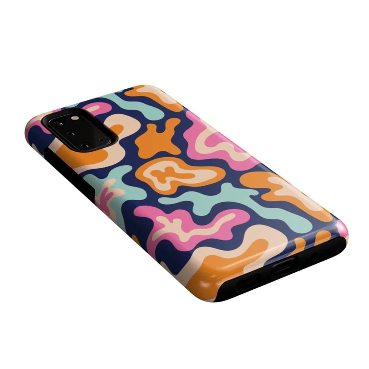 Midnight Color Splash | Abstract Retro Samsung Case - Image 44
