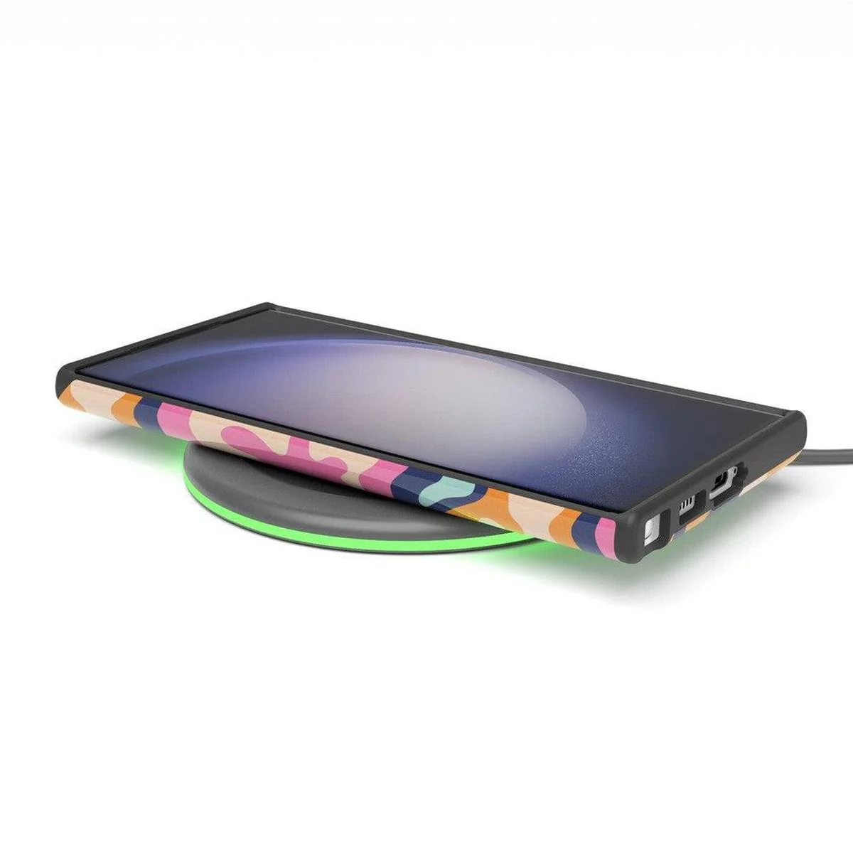 Midnight Color Splash | Abstract Retro Samsung Case - Image 5