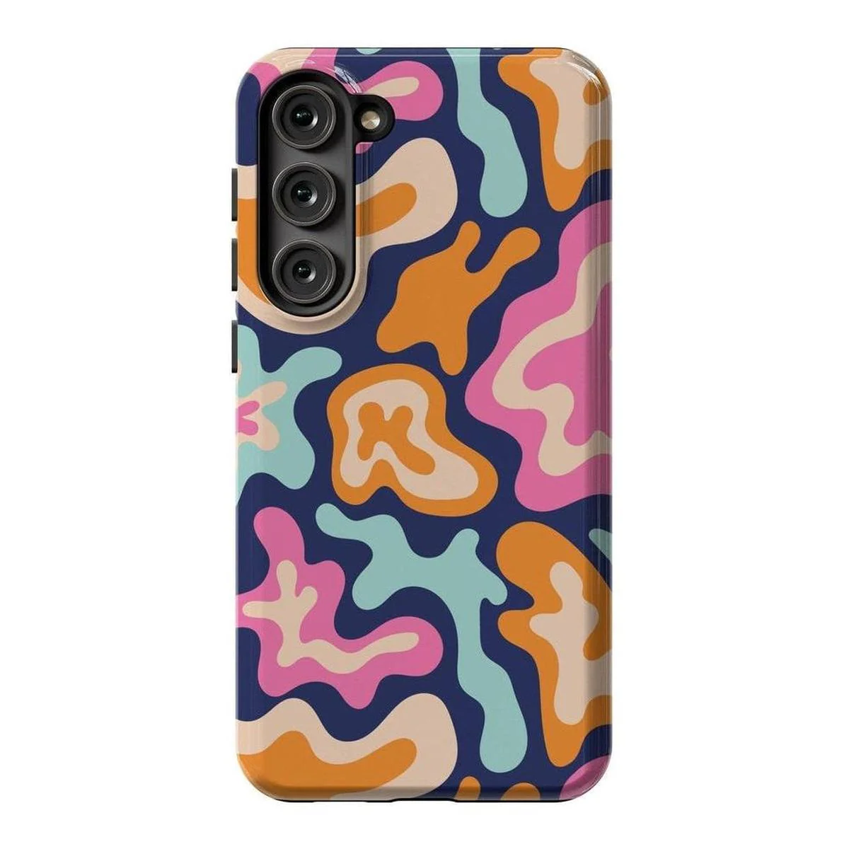 Midnight Color Splash | Abstract Retro Samsung Case - Image 7