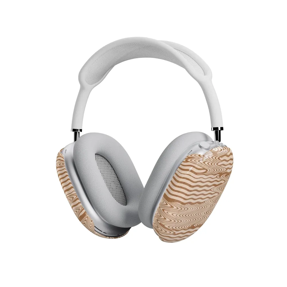 Mocha Ripple | Brown Waves AirPods Max Case - Image 2