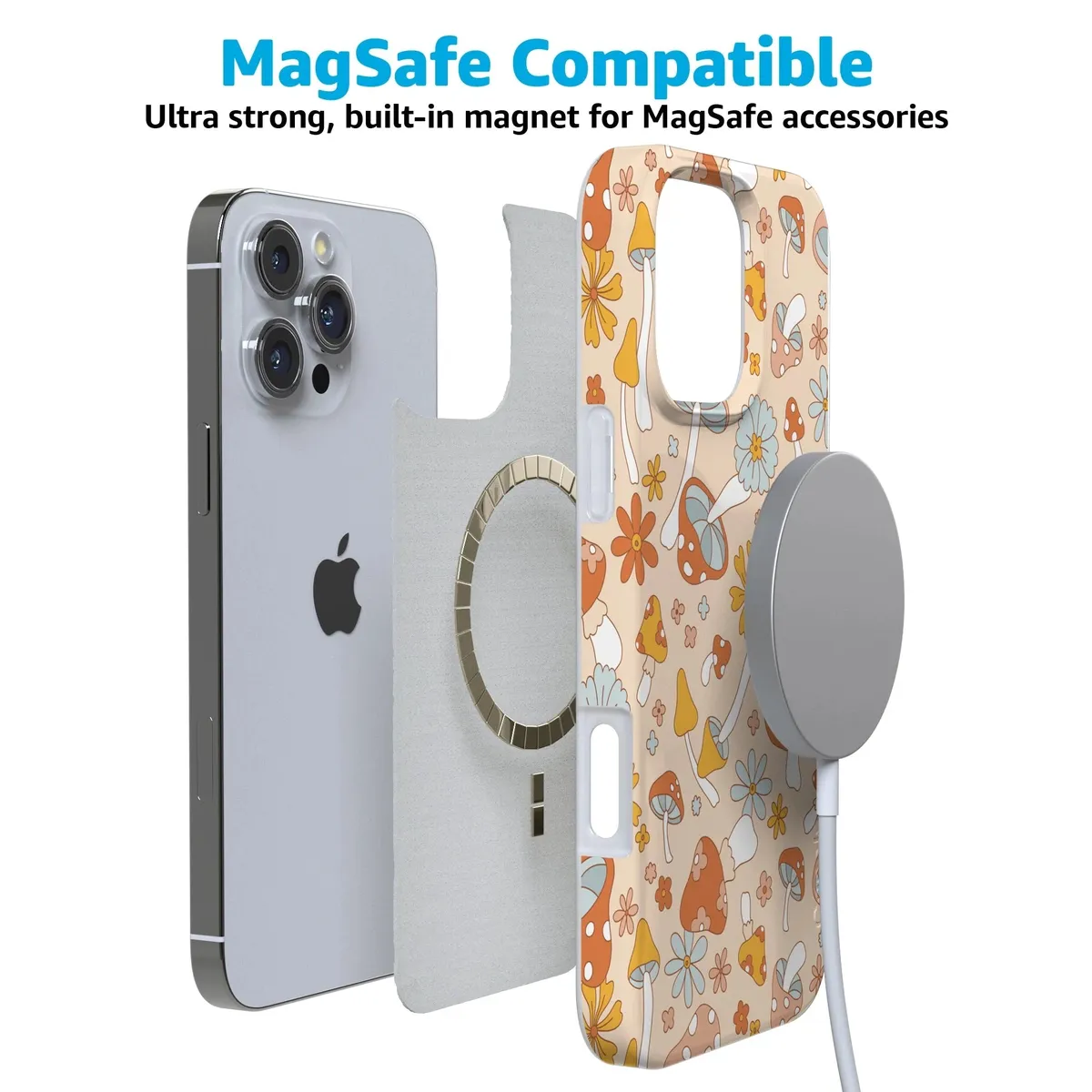 Mushroom Magic | Retro Floral Case - Image 128