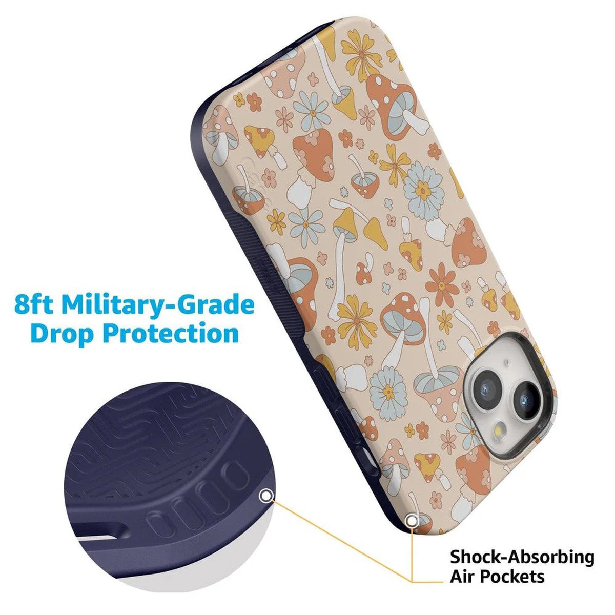 Mushroom Magic | Retro Floral Case - Image 80