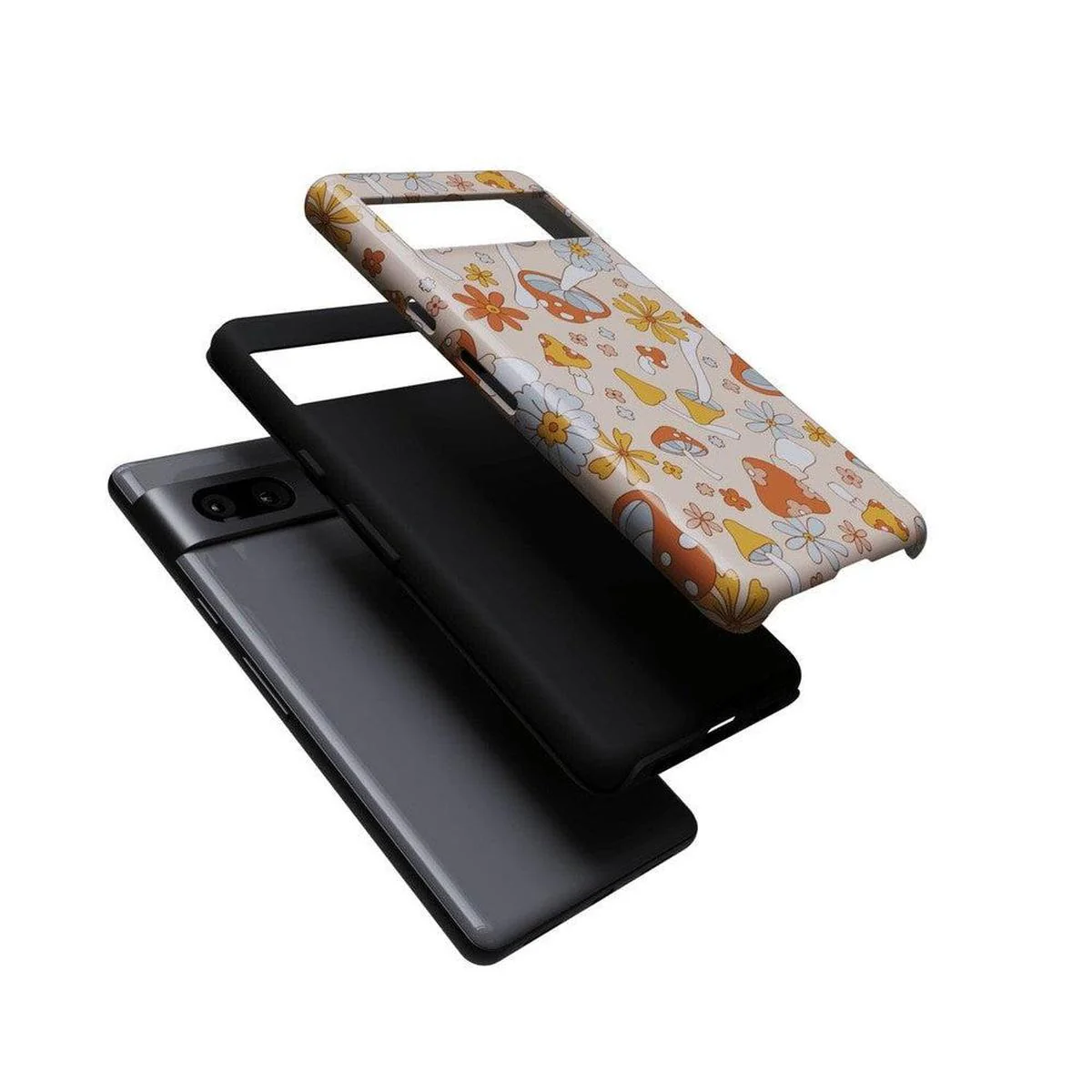 Mushroom Magic | Retro Floral Google Pixel Case - Image 9
