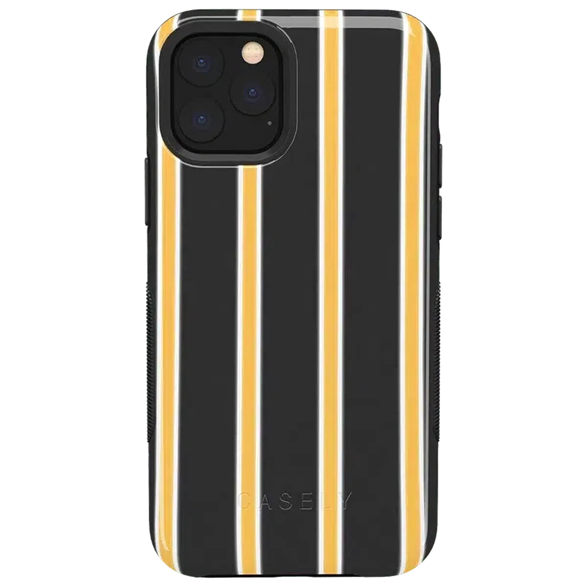 Fine Lines | Mustard Yellow Pinstripe iPhone Case - Image 13