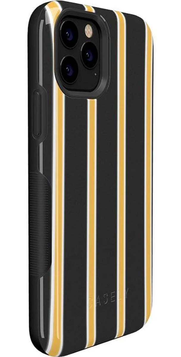 Fine Lines | Mustard Yellow Pinstripe iPhone Case - Image 14