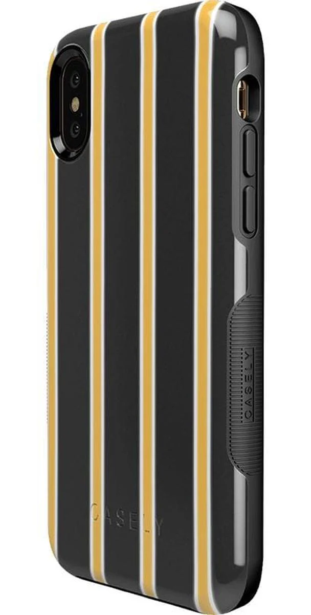 Fine Lines | Mustard Yellow Pinstripe iPhone Case - Image 23