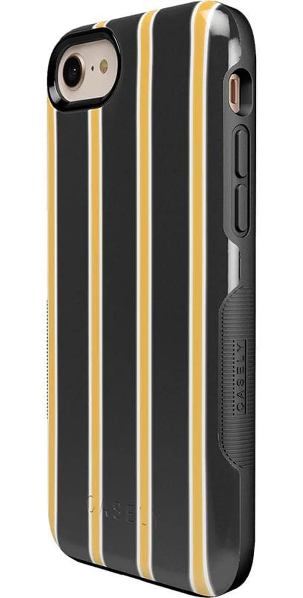 Fine Lines | Mustard Yellow Pinstripe iPhone Case - Image 26
