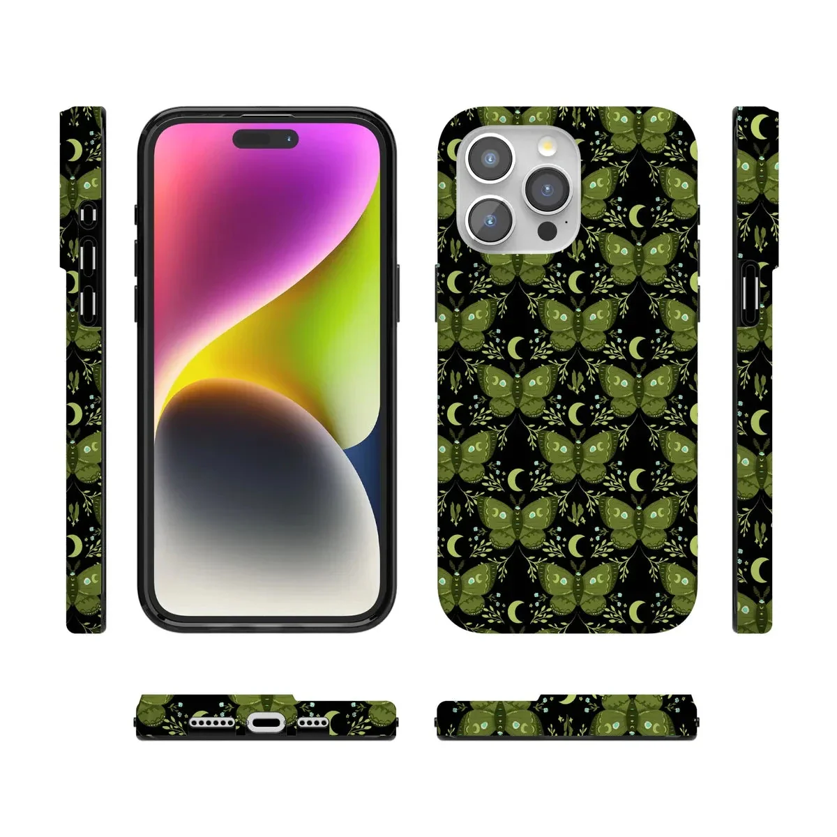 Mystic Moths | Green Twilight Case - Image 203