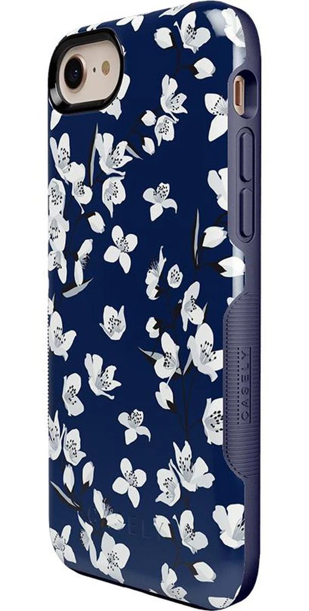 Floral Forest | Navy Cherry Blossom Floral Case - Image 54