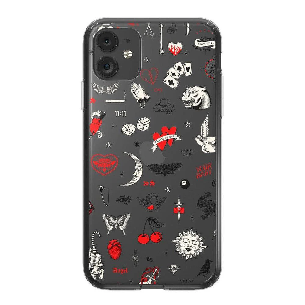 Not a Phase | Clear Flash Tattoo Case - Image 28