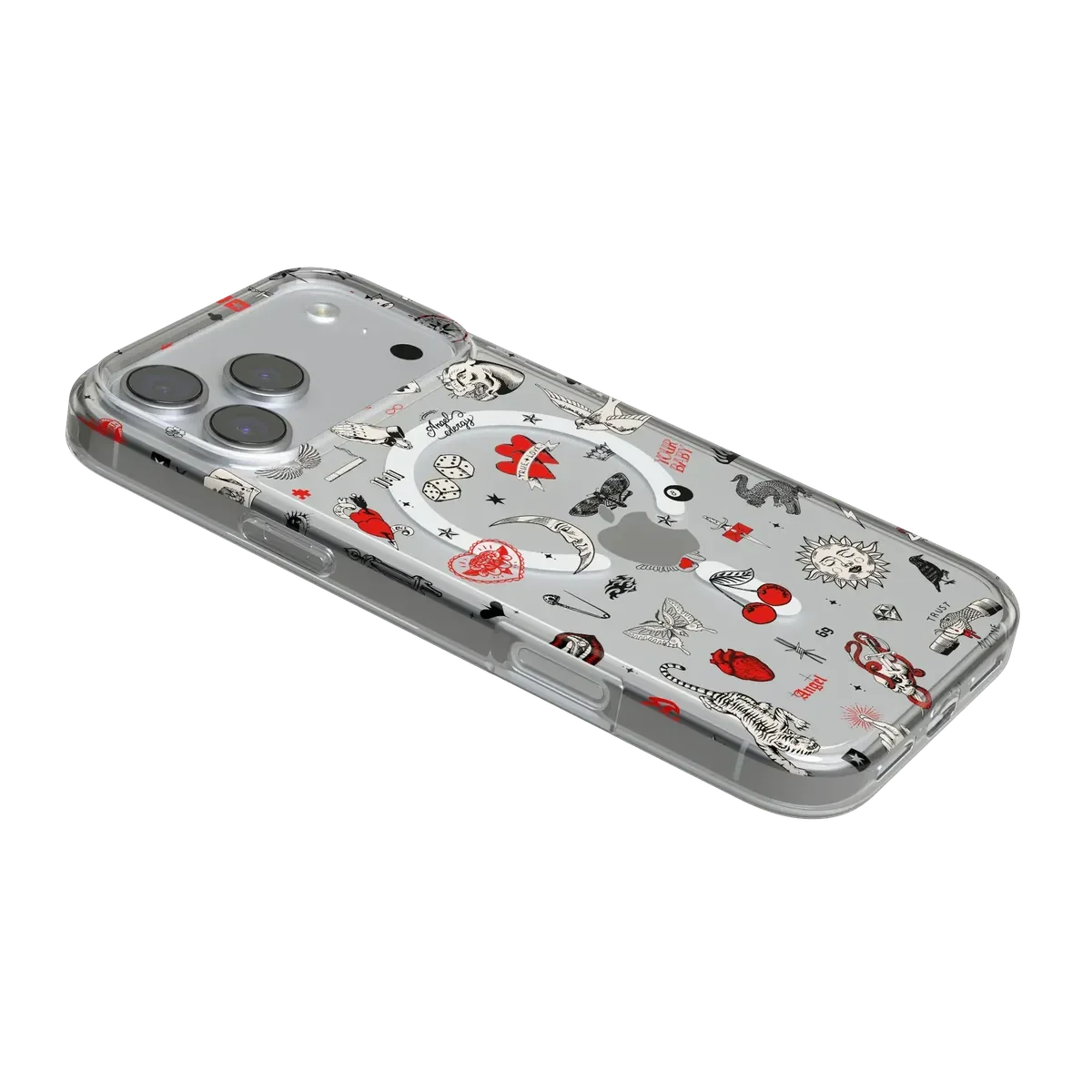 Not a Phase | Clear Flash Tattoo Case - Image 4