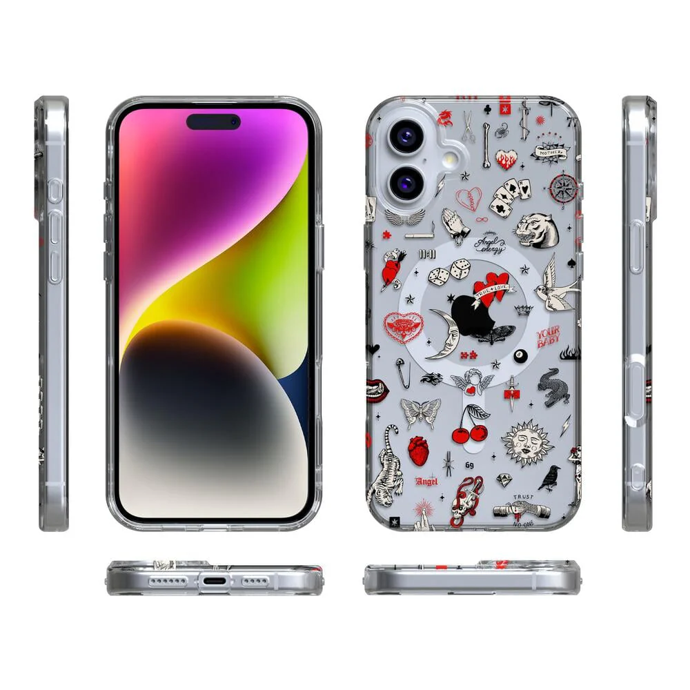 Not a Phase | Clear Flash Tattoo Case - Image 44