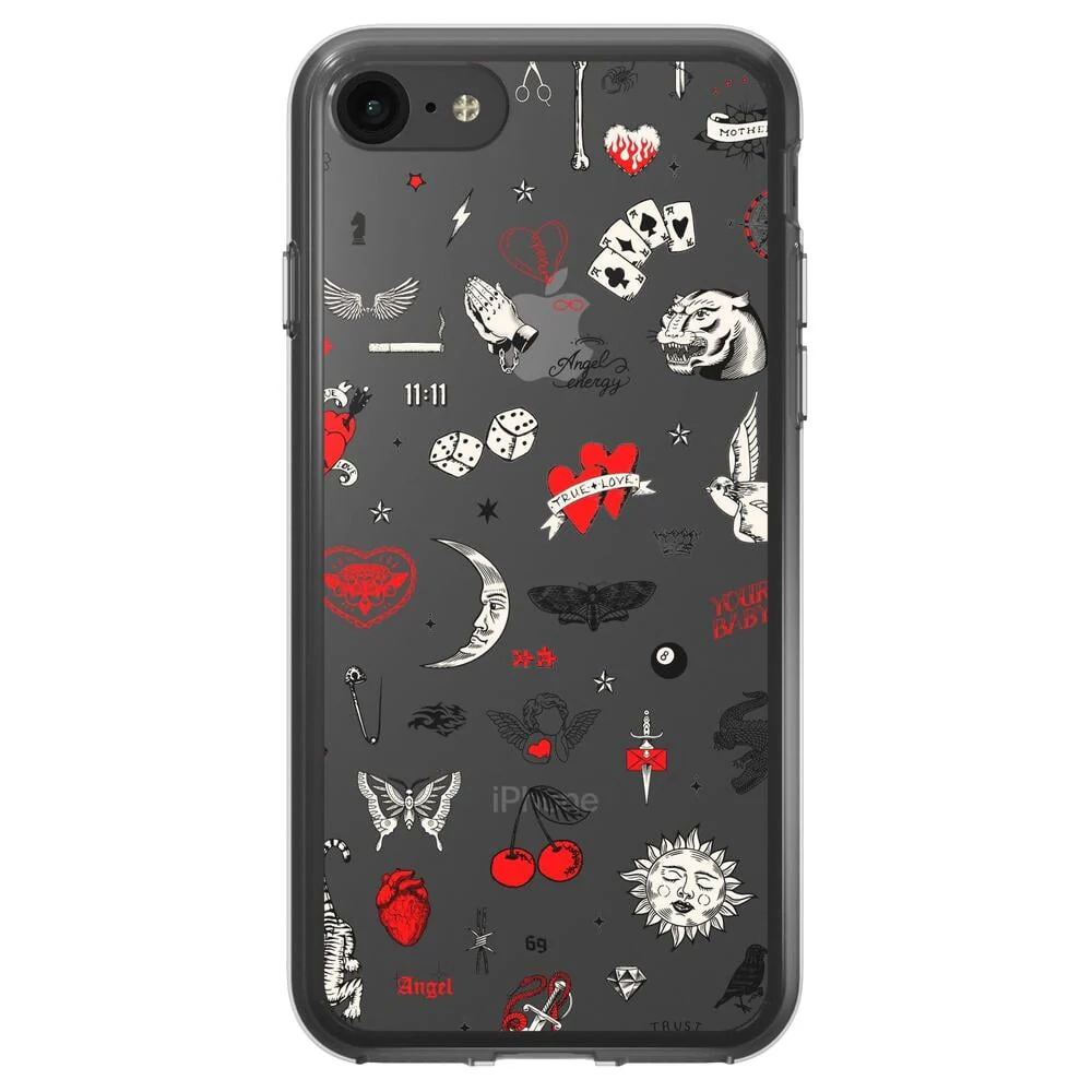 Not a Phase | Clear Flash Tattoo Case - Image 71