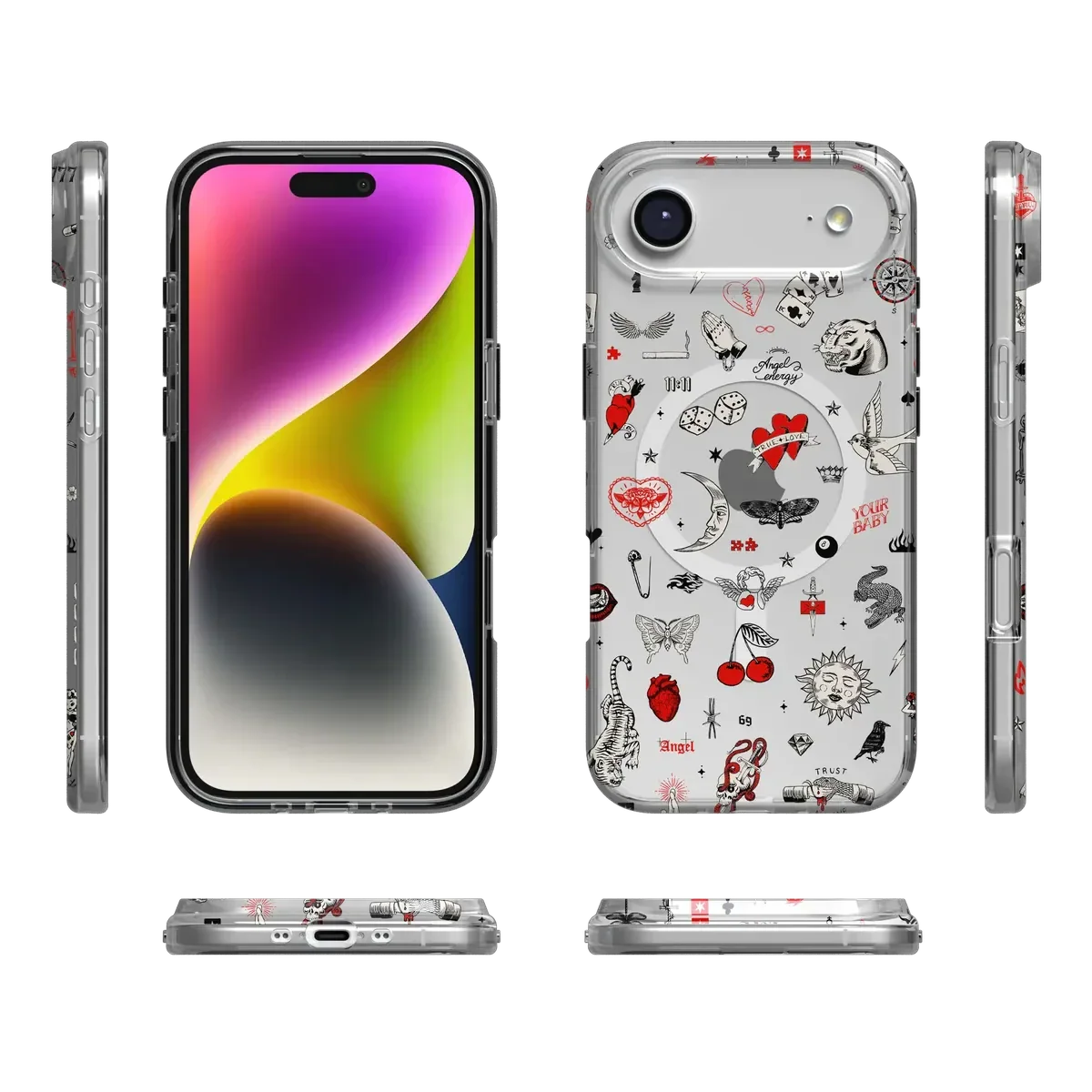 Not a Phase | Clear Flash Tattoo Case - Image 84