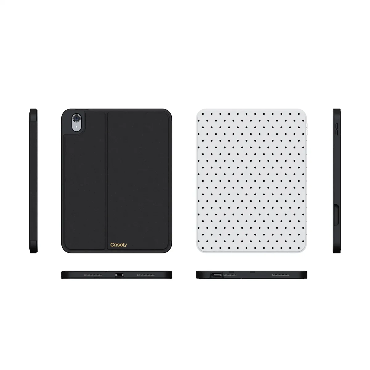 On the Dot | Black Polka Dot iPad Case - Image 13