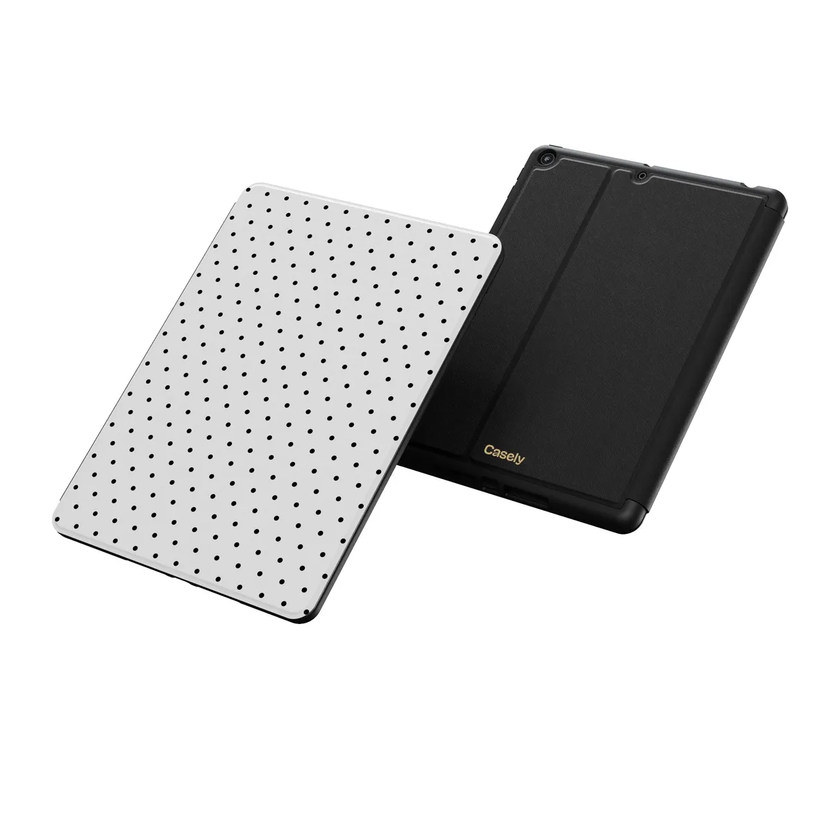 On the Dot | Black Polka Dot iPad Case - Image 26
