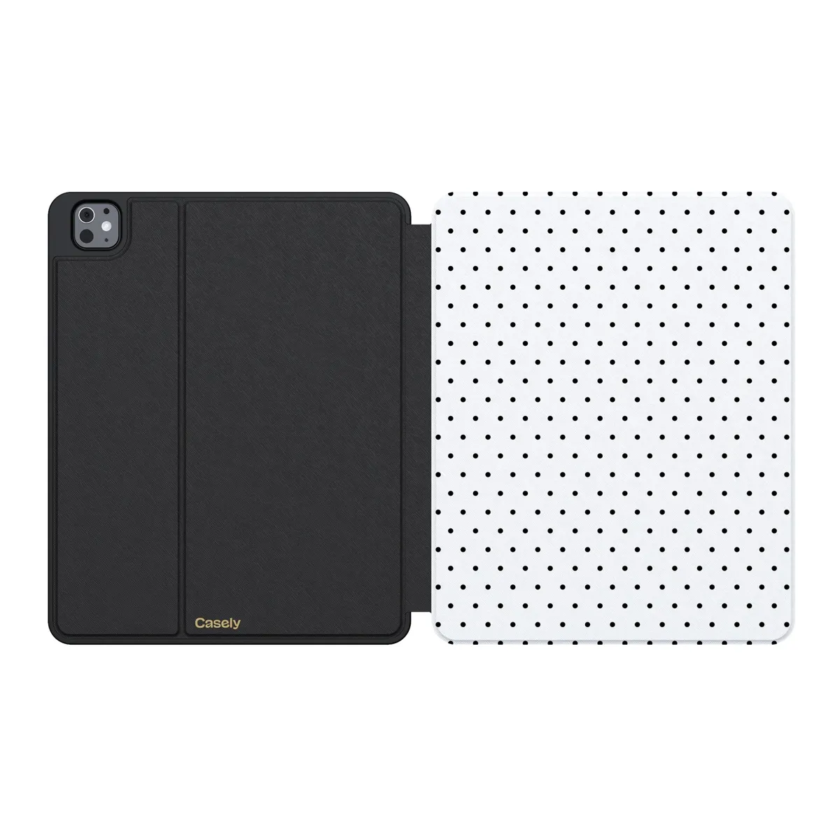 On the Dot | Black Polka Dot iPad Case - Image 39