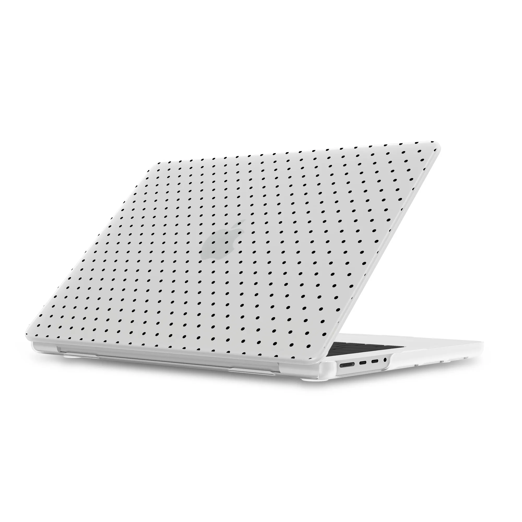 On the Dot | Black Polka Dot Laptop Shell - Image 2