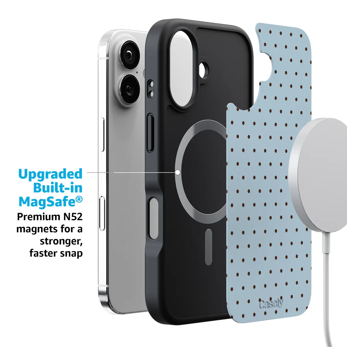 On the Dot | Blue Polka Dot Case - Image 180