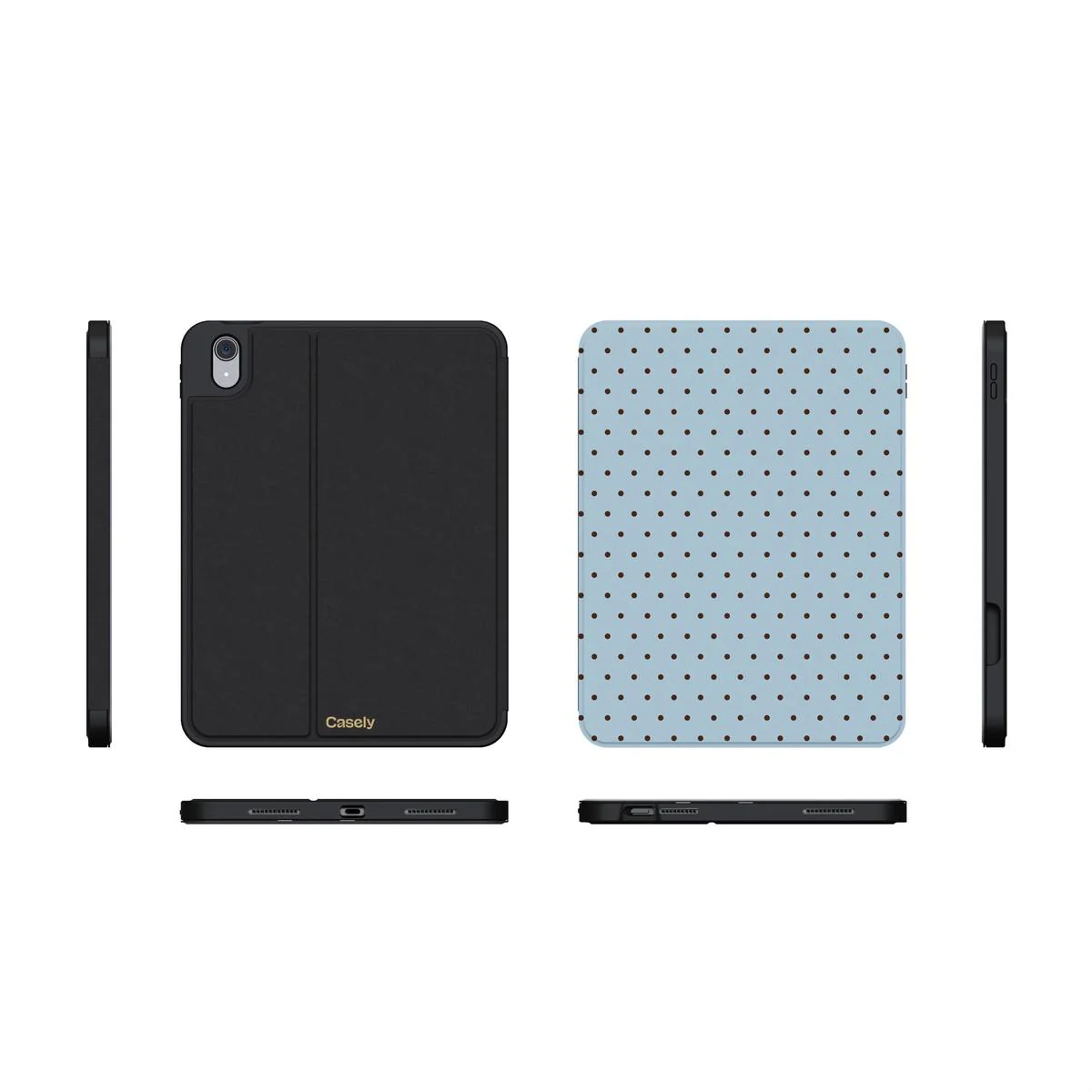 On the Dot | Blue Polka Dot iPad Case - Image 3