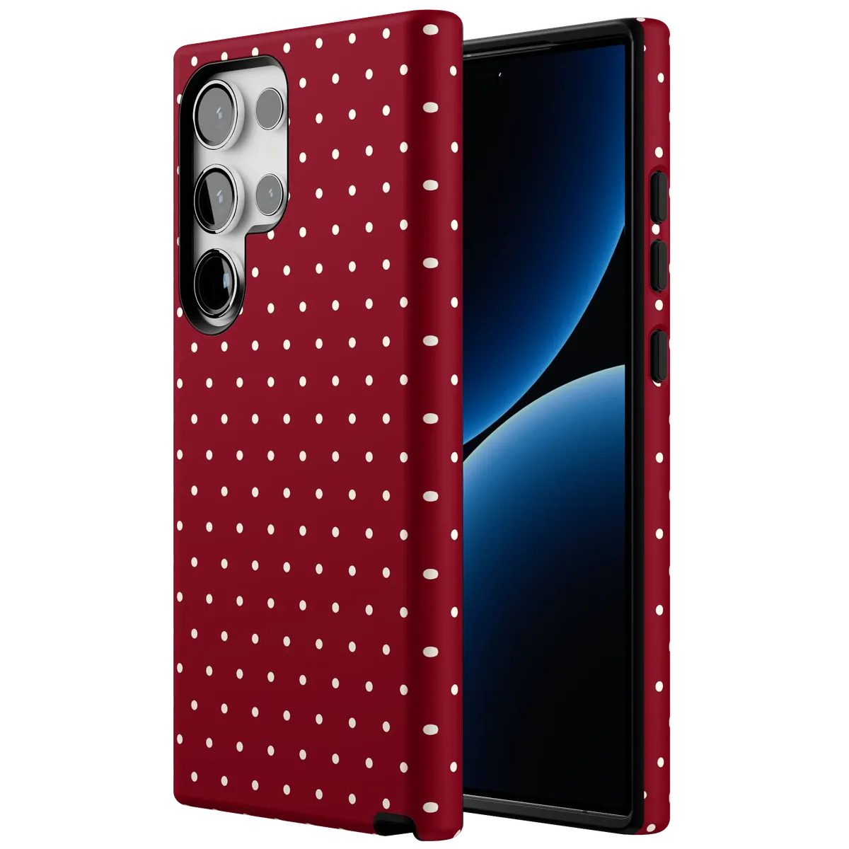On the Dot | Maroon Polka Dot Case - Image 116