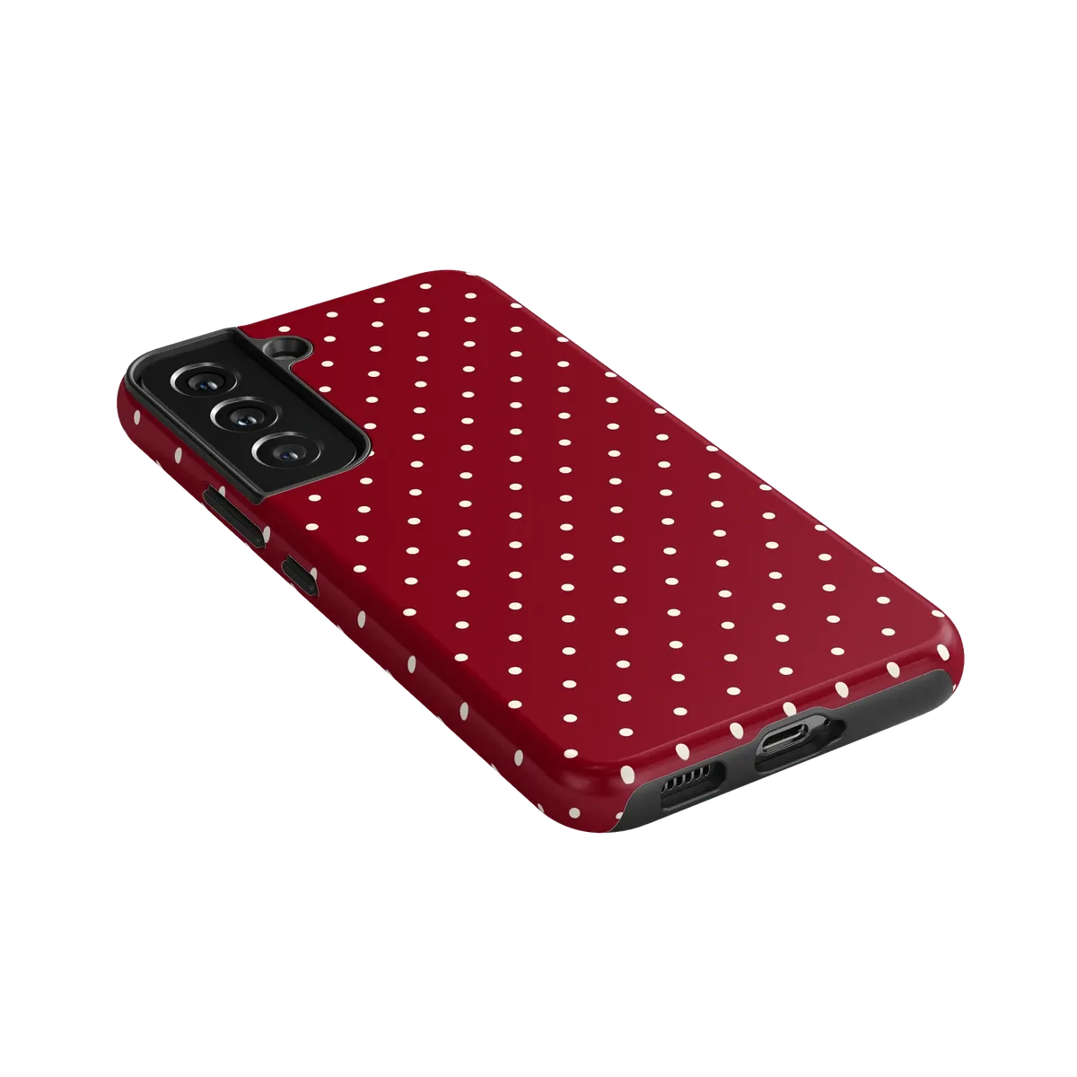 On the Dot | Maroon Polka Dot Case - Image 144