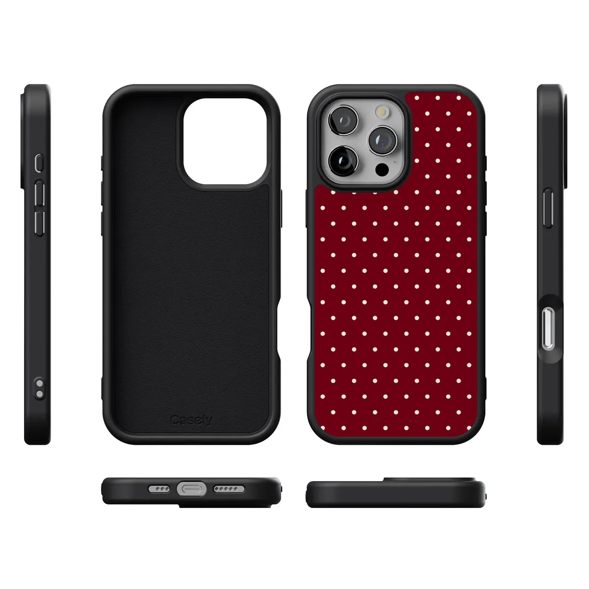 On the Dot | Maroon Polka Dot Case - Image 215