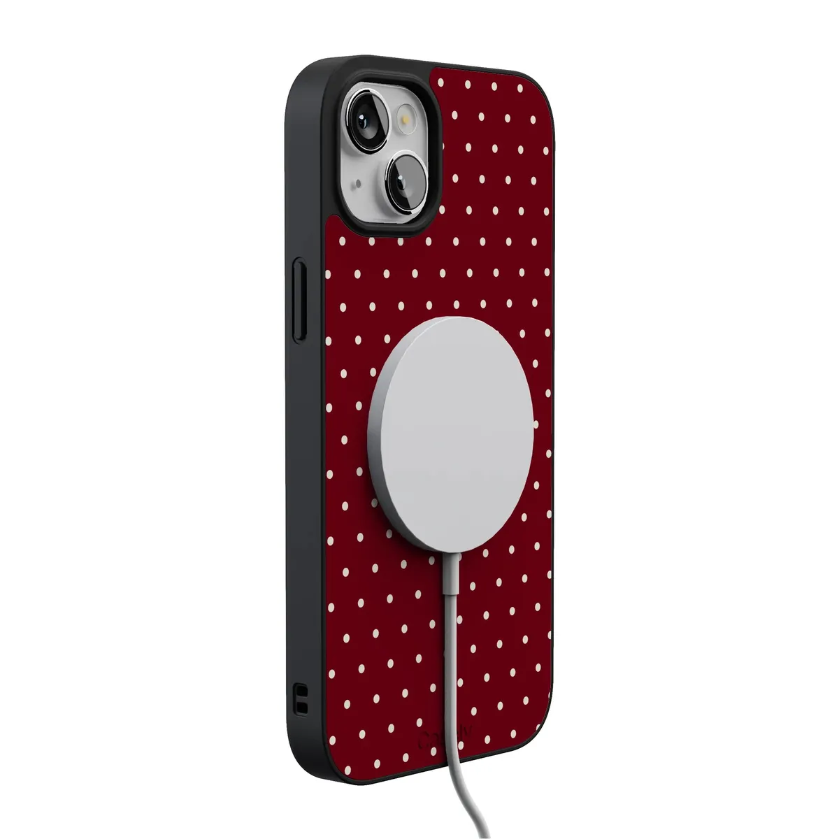 On the Dot | Maroon Polka Dot Case - Image 223