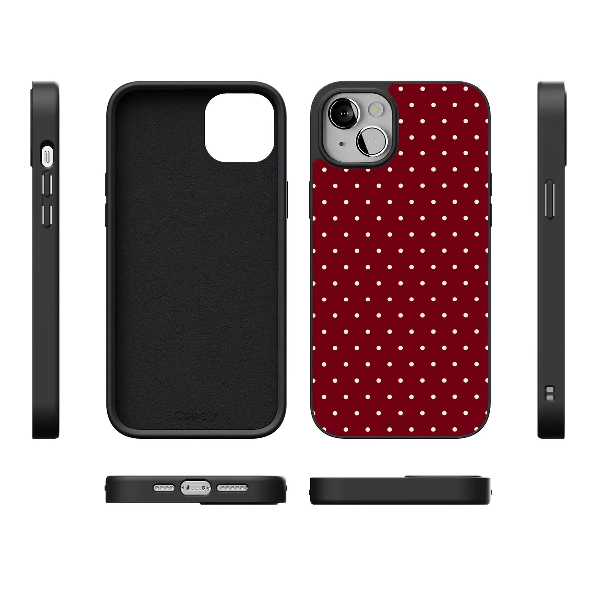 On the Dot | Maroon Polka Dot Case - Image 225
