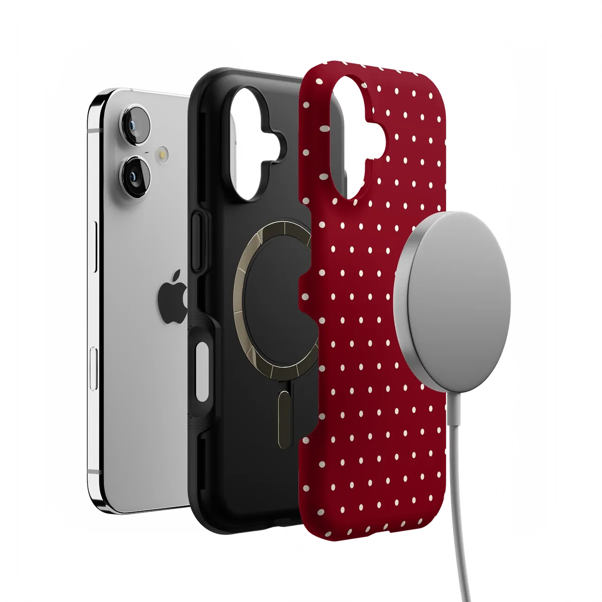 On the Dot | Maroon Polka Dot Case - Image 25