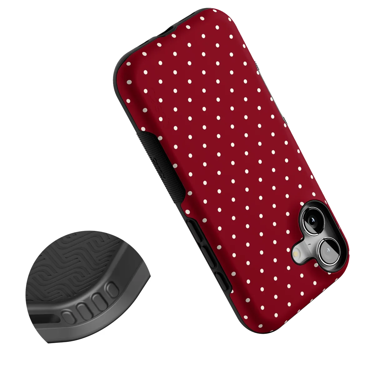 On the Dot | Maroon Polka Dot Case - Image 29