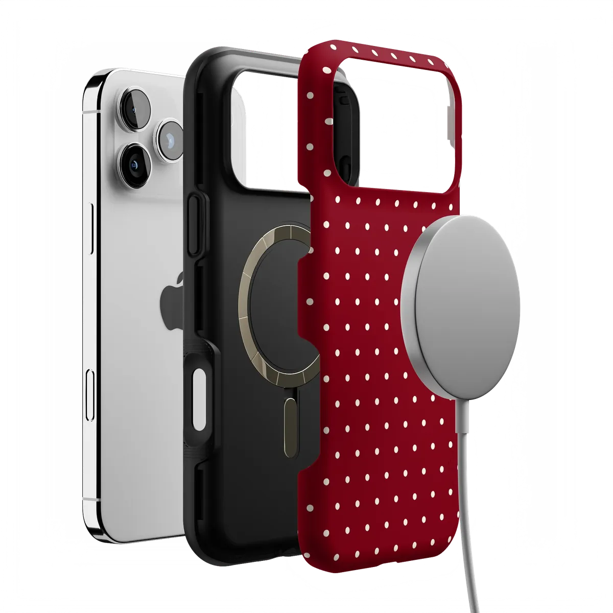 On the Dot | Maroon Polka Dot Case - Image 5