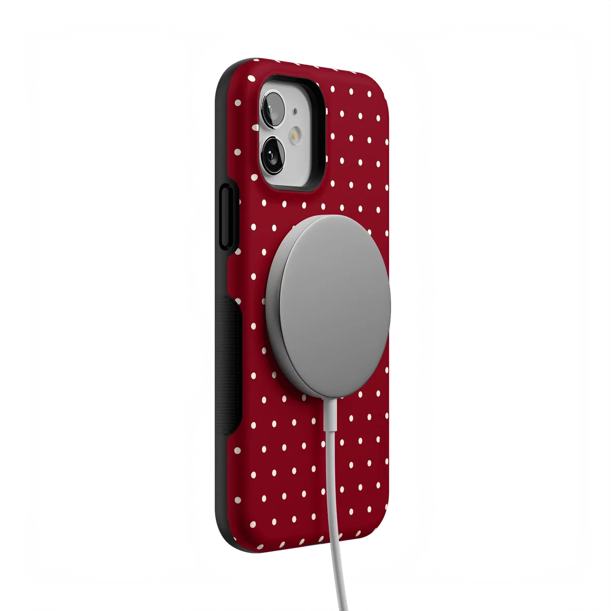 On the Dot | Maroon Polka Dot Case - Image 64