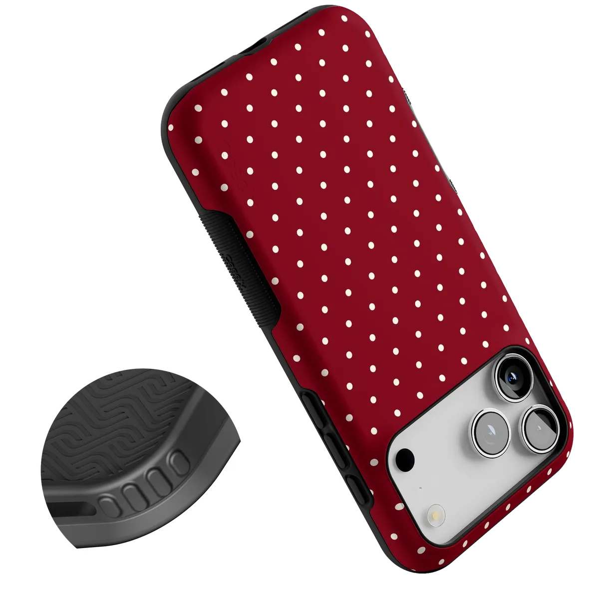On the Dot | Maroon Polka Dot Case - Image 9