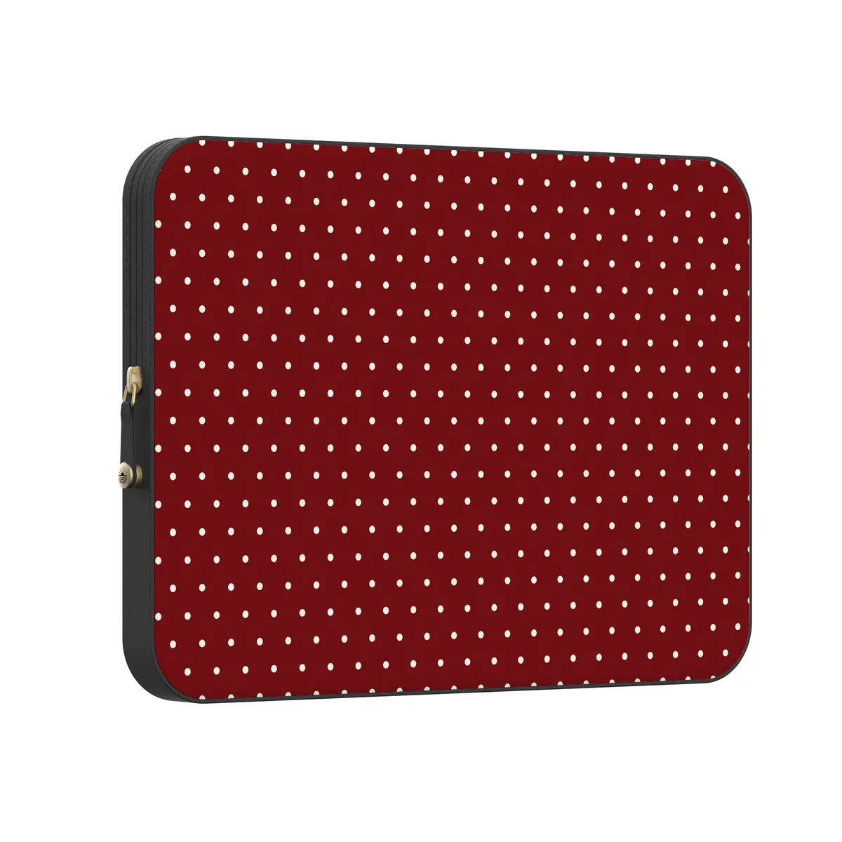 On the Dot | Maroon Polka Dot Laptop Case - Image 11