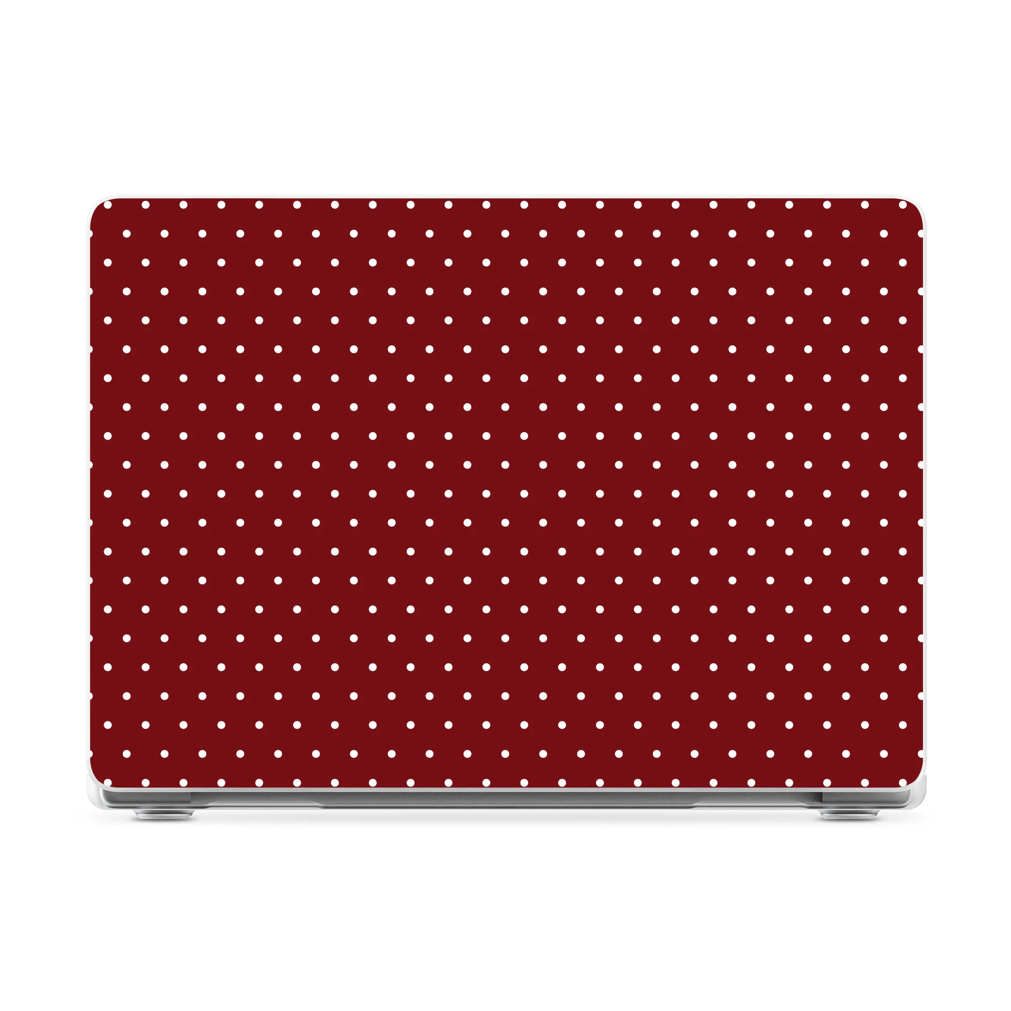 On the Dot | Maroon Polka Dot Laptop Shell - Image 13