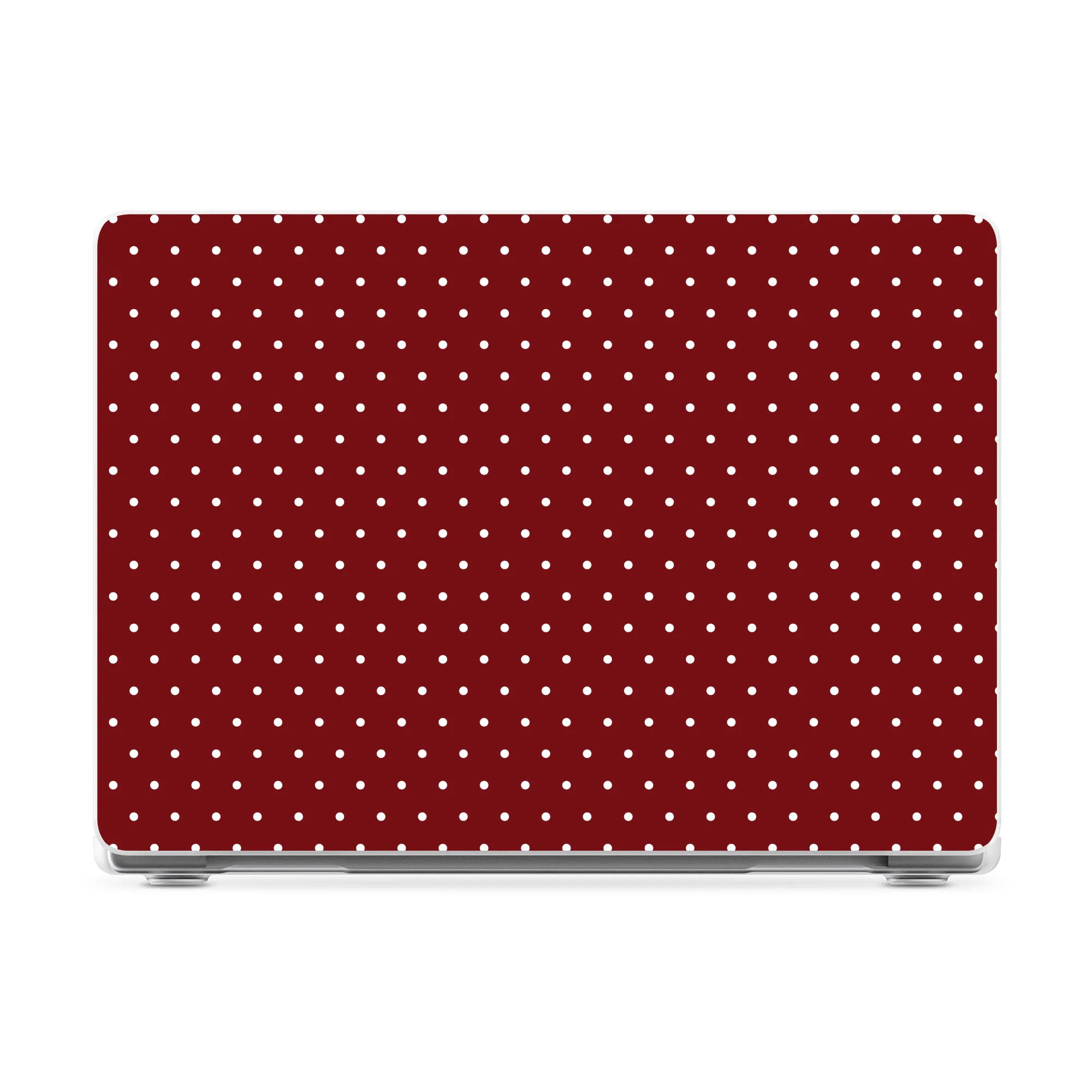 On the Dot | Maroon Polka Dot Laptop Shell - Image 19
