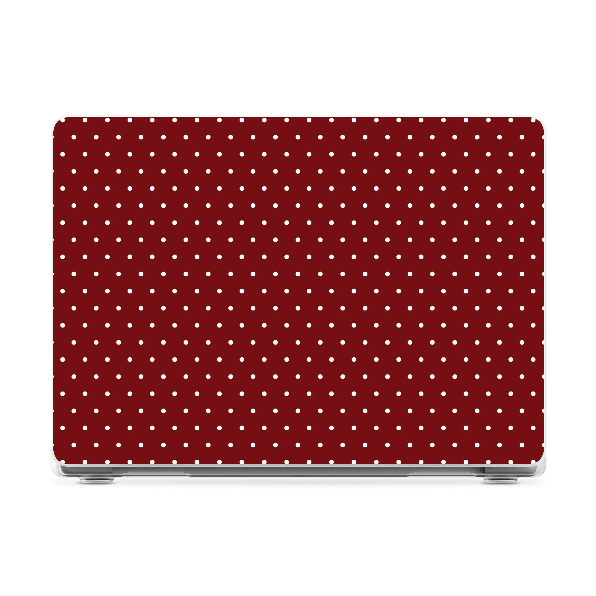 On the Dot | Maroon Polka Dot Laptop Shell - Image 25
