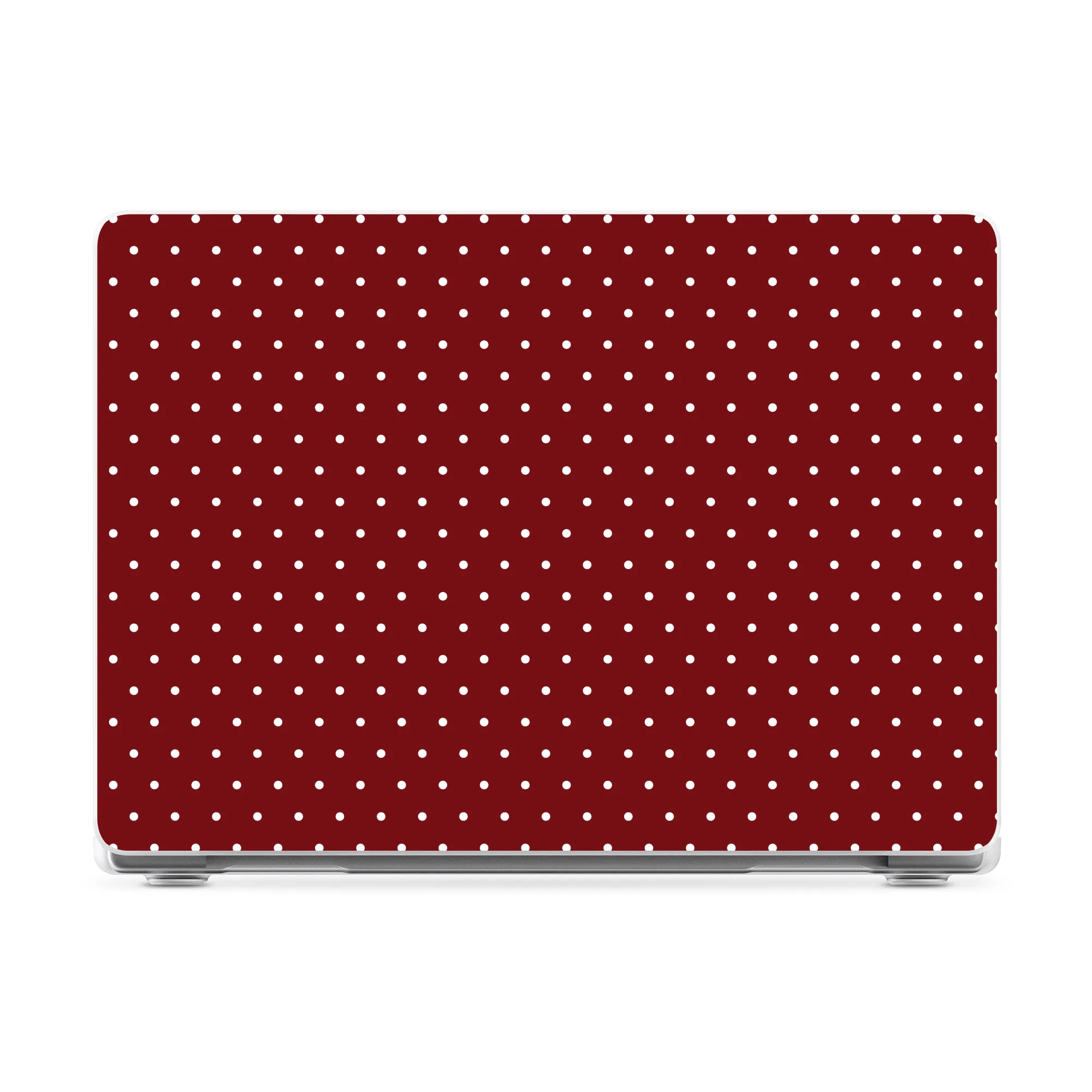 On the Dot | Maroon Polka Dot Laptop Shell - Image 7