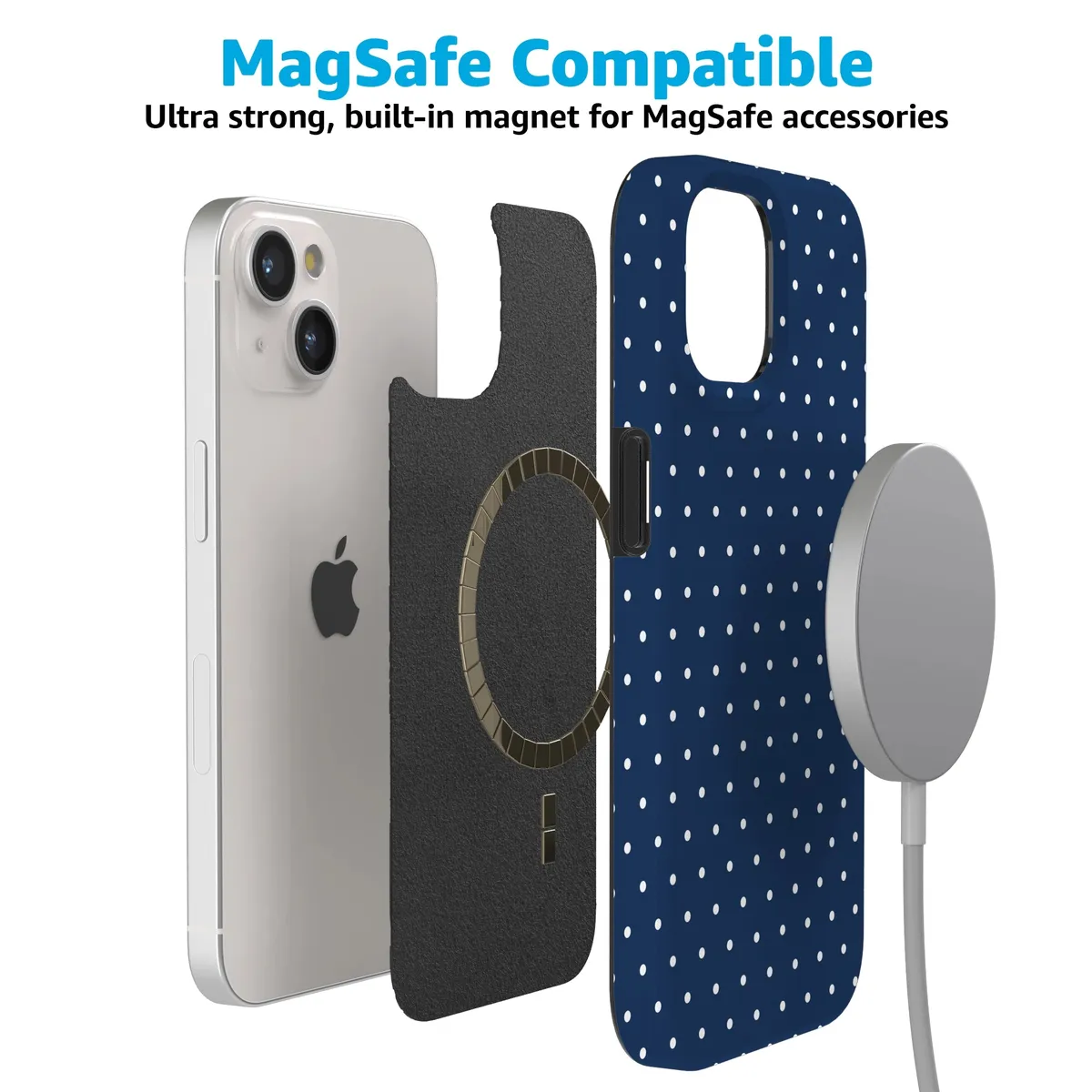 On the Dot | Navy Polka Dot Case - Image 105