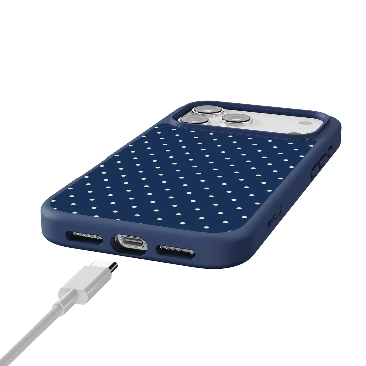 On the Dot | Navy Polka Dot Case - Image 169