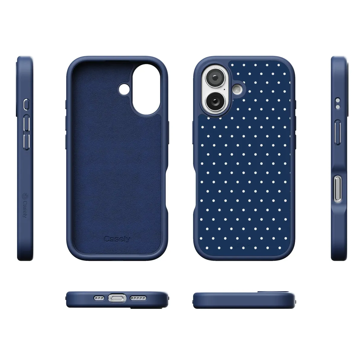 On the Dot | Navy Polka Dot Case - Image 180