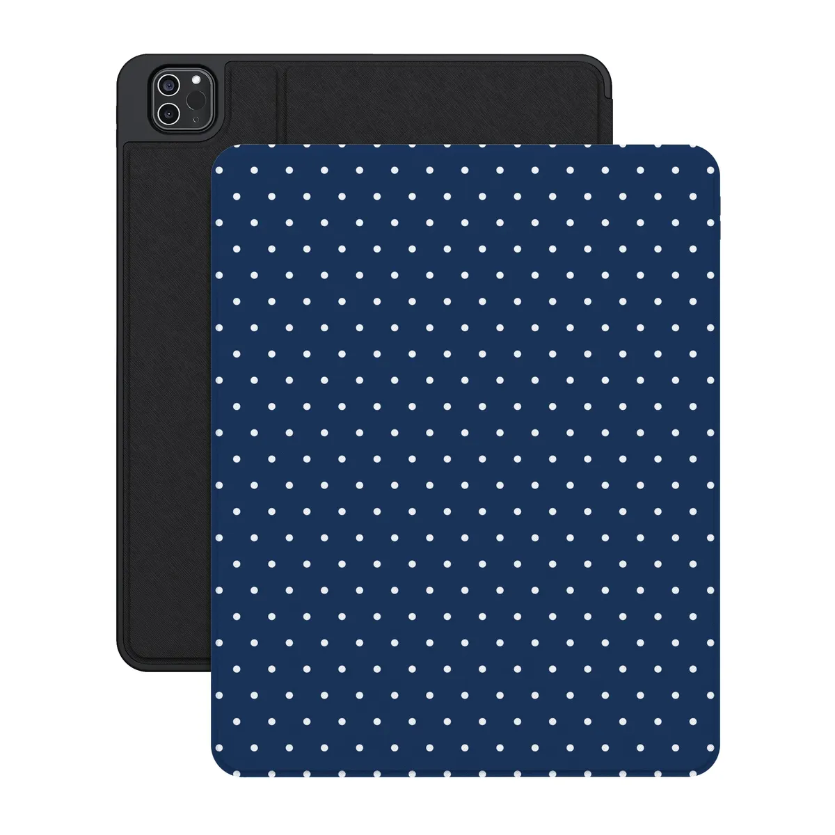 On the Dot | Navy Polka Dot iPad Case